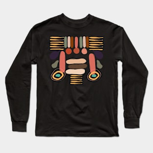 AFRICAN SPIRIT COLORFUL MASK Long Sleeve T-Shirt